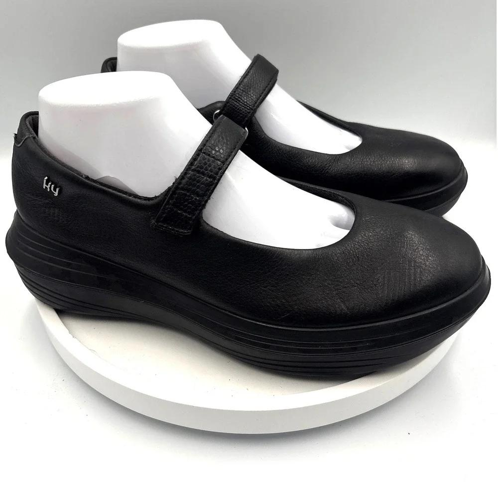 Kybun Luzern 17 W Mary Jane Size 9 Black Gorpcore Orthopedic Swiss Air-Cushion